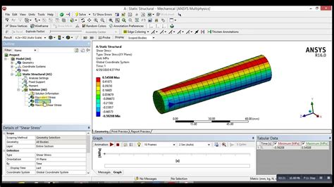 torsion test in ansys|ansys shear stress tutorial.